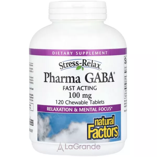 Natural Factors Pharma GABA 100 mg ĳ������ ������� 