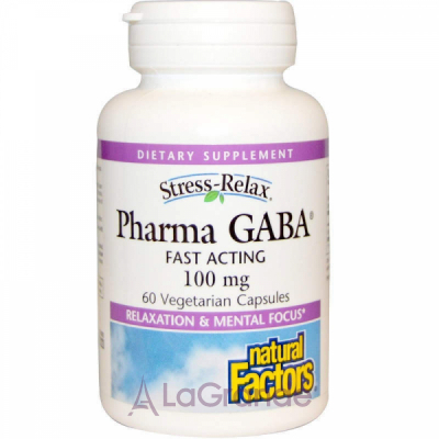 Natural Factors Pharma GABA 100 mg   