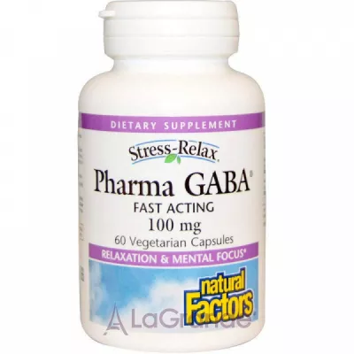Natural Factors Pharma GABA 100 mg   