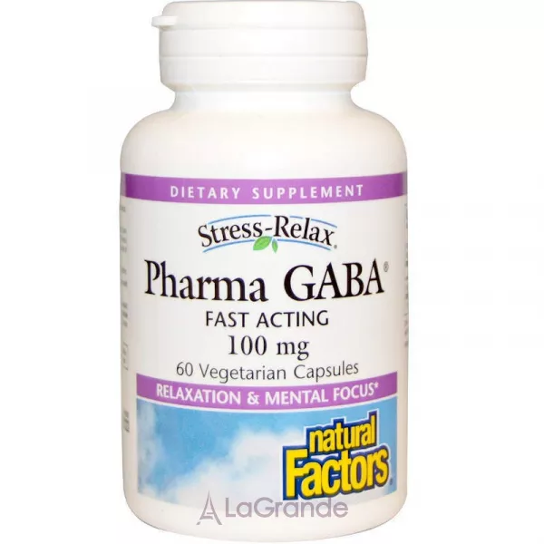 Natural Factors Pharma GABA 100 mg ĳ������ ������� 