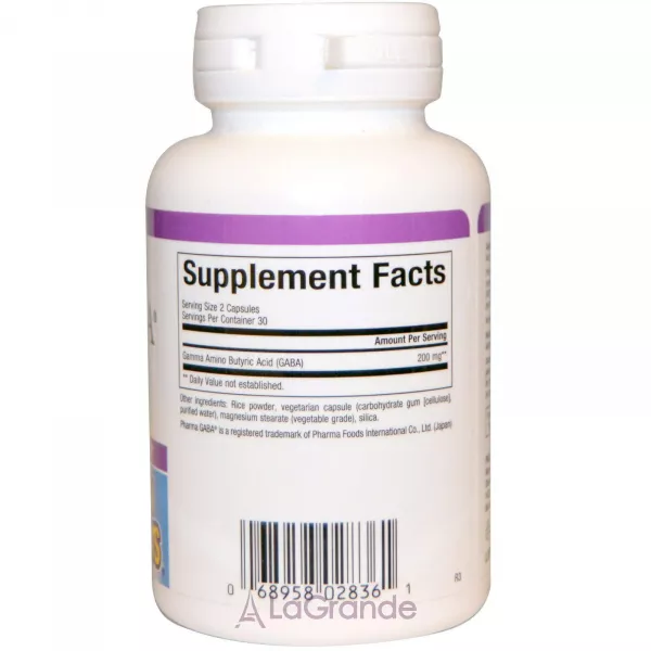Natural Factors Pharma GABA 100 mg ĳ������ ������� 