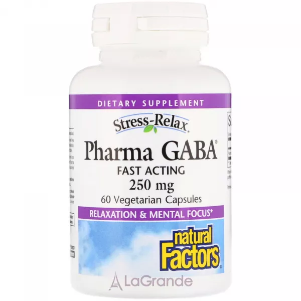 Natural Factors Pharma GABA 250 mg ĳ������ ������� 