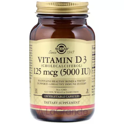 Solgar Vitamin D3 Cholecalciferol 125 mcg ĳ  