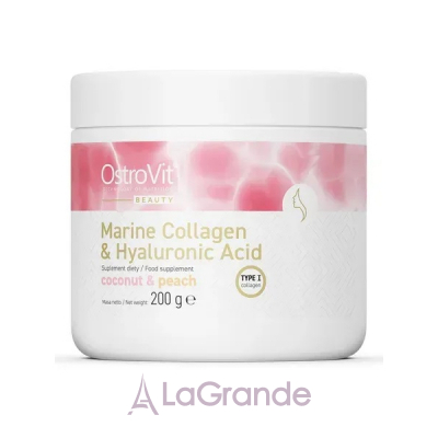 OstroVit Marine Collagen + Hyaluronic Acid + Vitamin C   +   +  C -  