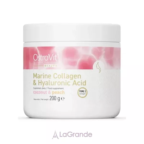 OstroVit Marine Collagen + Hyaluronic Acid + Vitamin C ������� �������� + ������������ ������� + ������� C �����-������ � �������