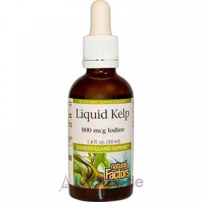 Natural Factors Liquid Kelp 800 mcg       