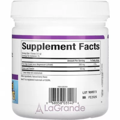 Natural Factors Stress-Relax Magnesium Citrate Berry Drink Mix ĳ    