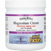 Natural Factors Stress-Relax Magnesium Citrate Tropical Drink Mix ����������� ������� � ������� "������ ������", ����������� ������