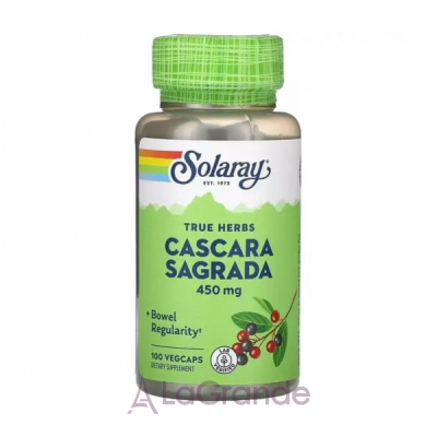 Solaray Cascara Sagrada 450mg Veg Caps       
