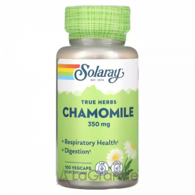 Solaray Chamomile Flower 350mg Veg Caps   