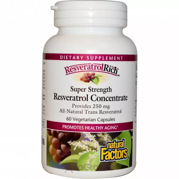 Natural Factors Resveratrol Rich Super Strength Resveratrol Concentrate ĳ������ ������� 