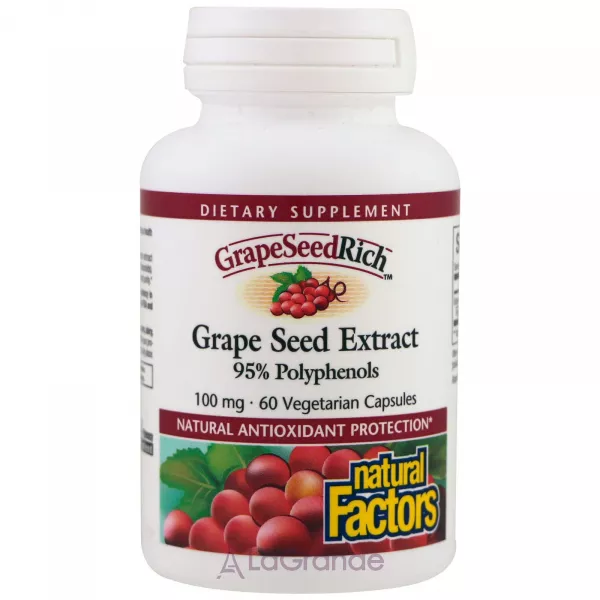 Natural Factors Grape Seed Extract 100 mg ĳ������ ������� 