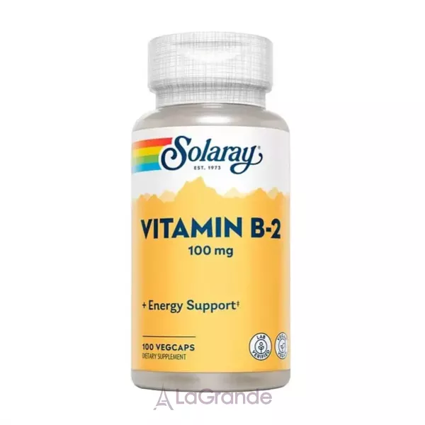 Solaray Vitamin B-2 100mg Veg Caps ������� ������� 