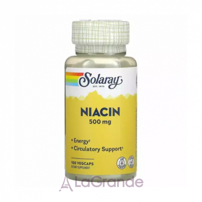 Solaray Niacin Vitamin B3 500mg Veg Caps ĳ  
