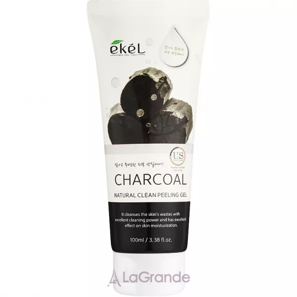 Ekel Natural Clean Peeling Gel Charcoal ������-������ ��� ����, � ��������� �����