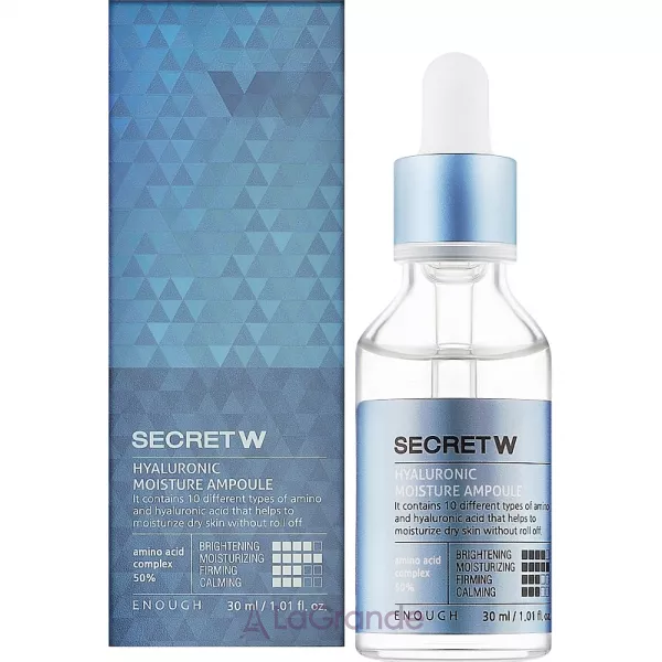 Enough Secret With Hyaluronic Moisture Ampoule ��������� � ������������ ��������