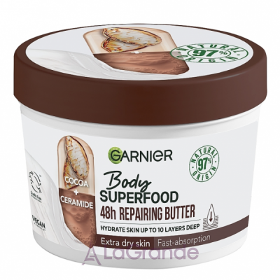 Garnier Body SuperFood Cocoa & Ceramide Repairing Butter  -     