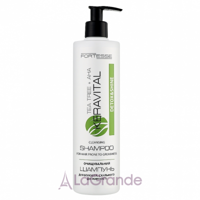 Fortesse Detox & Shine KeraVital Cleansing Shampoo      AHA-