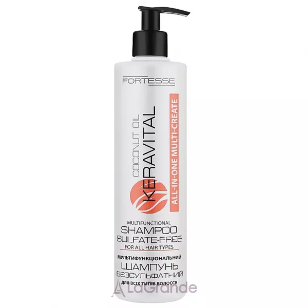 Fortesse All-In-One Multi-Create KeraVital Multifunctional Shampoo Sulfate-Free �������������������� ������������� ������� � ��������� �볺� �� UV-��������