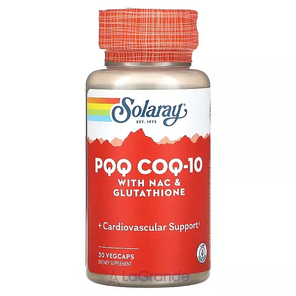 Solaray PQQ CoQ-10 with NAC & Glutathione Veg Caps ³���� B14 �� ��������� Q10 � N-�������������� �� ���������� (PQQ CoQ-10)