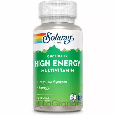 Solaray High Energy Multi-Vita-Min Veg Caps   