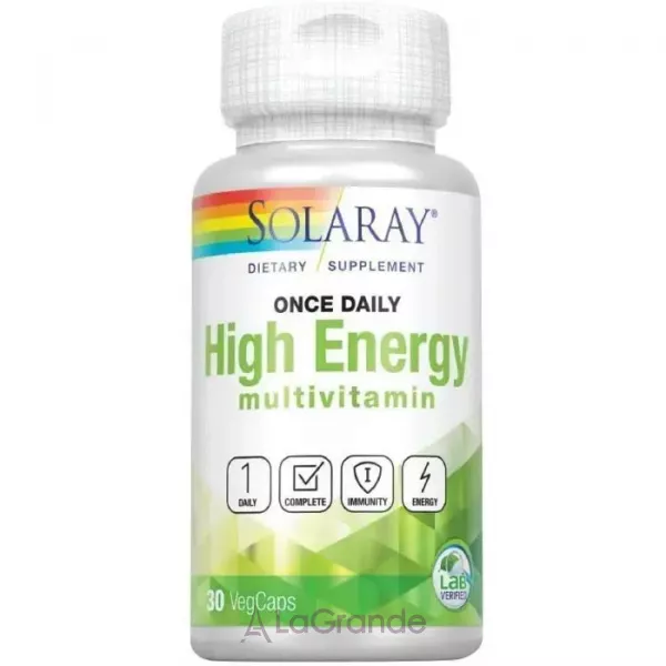 Solaray High Energy Multi-Vita-Min Veg Caps ������� ������� 