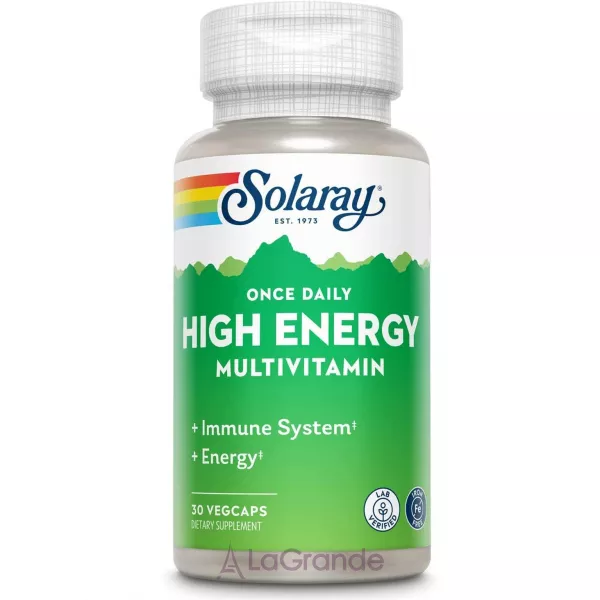 Solaray High Energy Multi-Vita-Min Veg Caps ������� ������� 