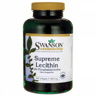 Swanson Supreme Lecithin with Phosphatidylcholine 400mg     '     