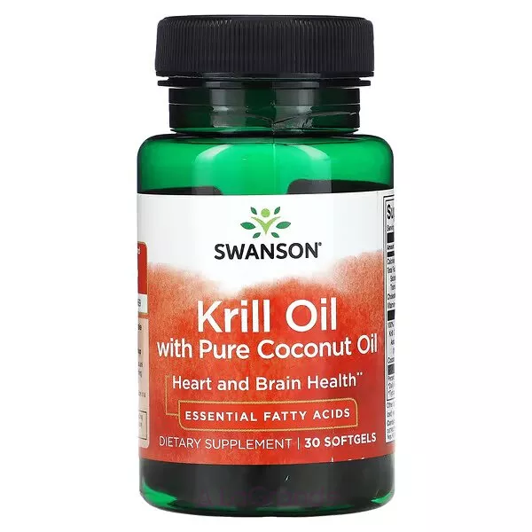 Swanson Krill Oil with Pure Coconut Oil ����������� ������� ��� ������ � ����� 