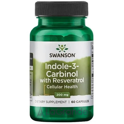 Swanson Indole-3-Carbinol with Resveratrol 200mg ĳ          