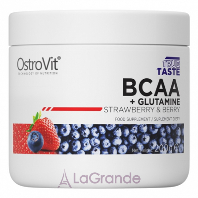 Ostrovit BCAA + Glutamine Strawberry & Berry  BCAA+ Glutamine 