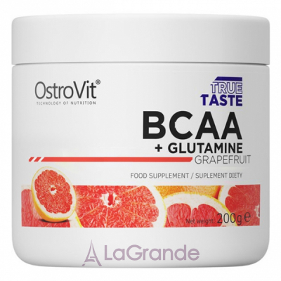 Ostrovit BCAA + Glutamine Grapefruit  BCAA+ Glutamine     