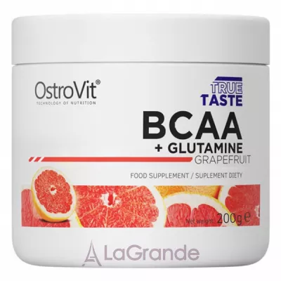 Ostrovit BCAA + Glutamine Grapefruit  BCAA+ Glutamine     