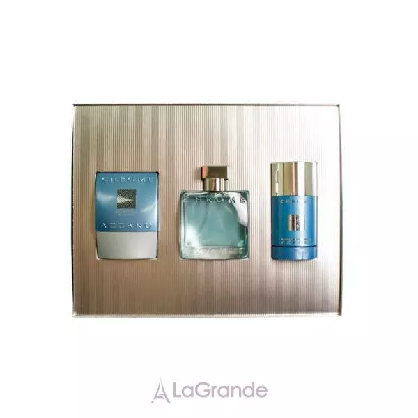 Azzaro Chrome ����� (��������� ���� 50 �� + ����������-���� 75 �� + ������� ����� ������ 75 ��)
