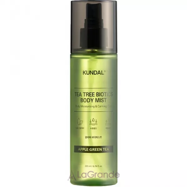 Kundal Tea Tree Biotics Body Mist Apple Green Tea ����� ��� ���� ������ ����