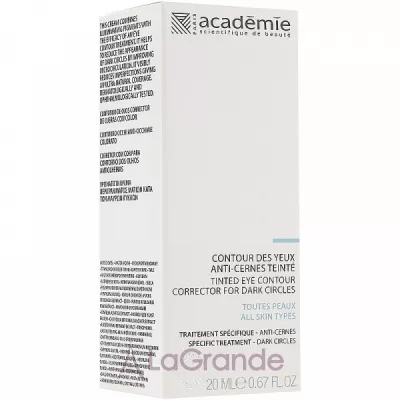 Academie Tinted Eye Contour Corrector For Dark Circles -     