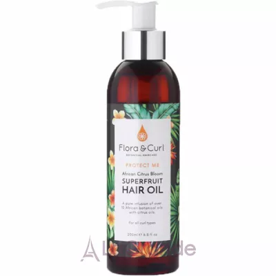 Flora & Curl Protect Me African Citrus Superfruit Hair Oil   