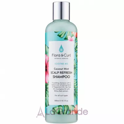 Flora & Curl Soothe Me Coconut Mint Scalp Refresh Shampoo     