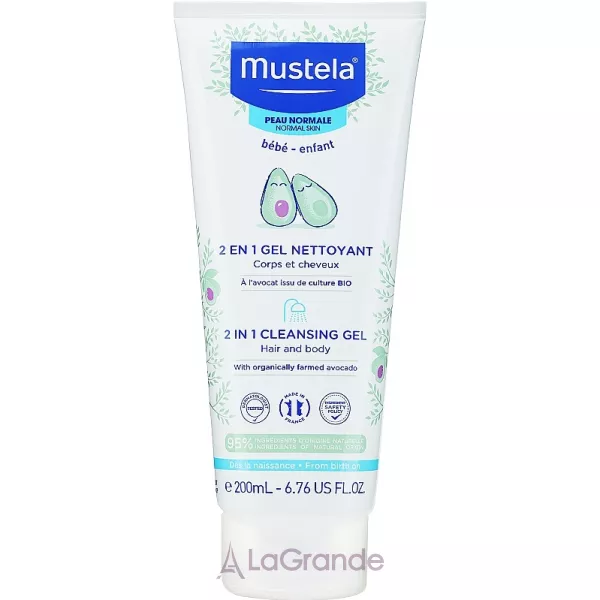 Mustela Bebe 2in1 Hair and Body Wash ����-������� ��� ������ � ����
