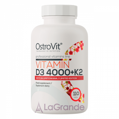 OstroVit Vitamin D3 4000 + K2    