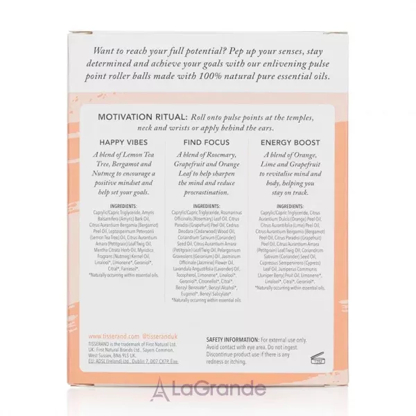 Tisserand The Little Box Of Motivation ���� ������� ���, ������ ��� ��������� ����� (3x10ml)