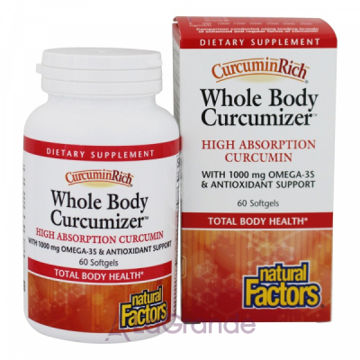 Natural Factors CurcuminRich Whole Body Curcumizer ĳ  