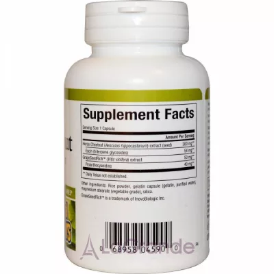 Natural Factors Horse Chestnut with Grape Seed Extract   