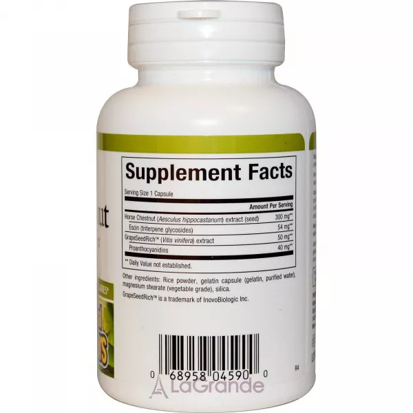Natural Factors Horse Chestnut with Grape Seed Extract ĳ������ ������� 
