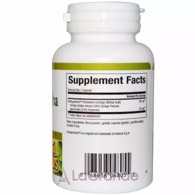 Natural Factors Ginkgo Biloba Phytosome 60 mg ĳ  