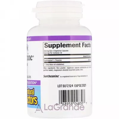 Natural Factors Suntheanine L-Theanine 125 mg   