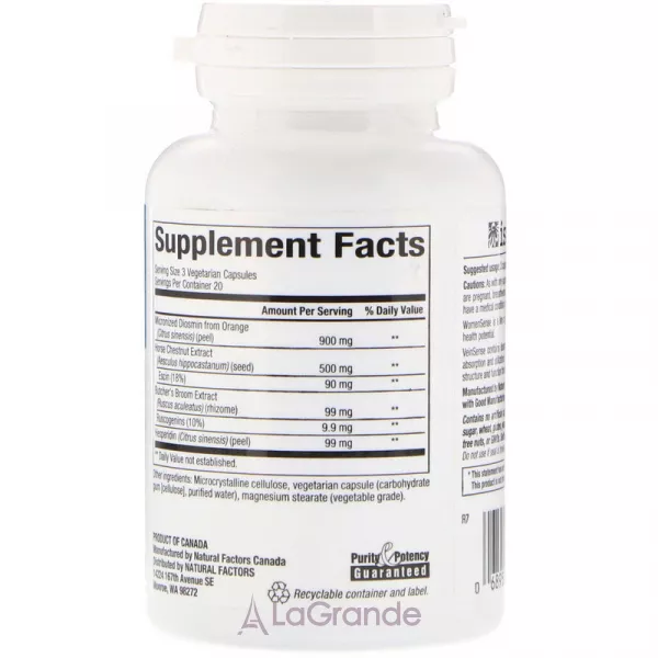 Natural Factors WomenSense VeinSense ĳ������ ������� ��� �������� ��� � ����