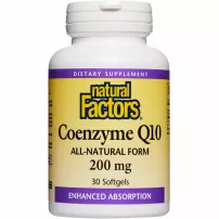 Natural Factors Coenzyme Q10 200 mg ����������� ������� "������� Q10", 200 ��