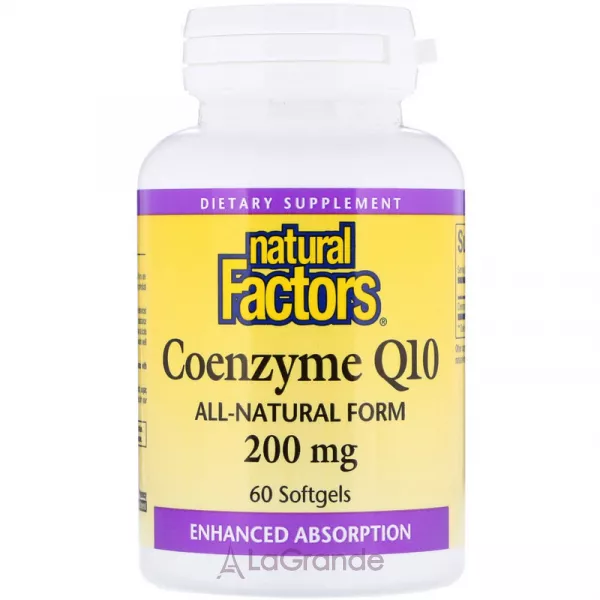 Natural Factors Coenzyme Q10 200 mg ����������� ������� 