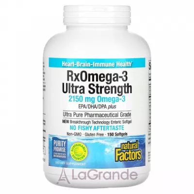 Natural Factors RxOmega-3 Ultra Strength 2150 mg ĳ  